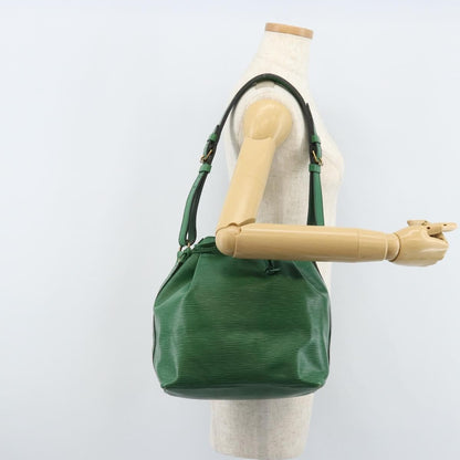 Louis Vuitton Petit Noe Handbag Epi Leather, Green, Leather, Shoulder Bag