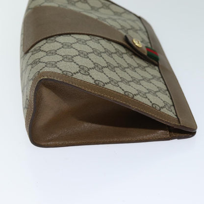 Gucci Sherry line pouch Canvas, Beige, Canvas, Clutch