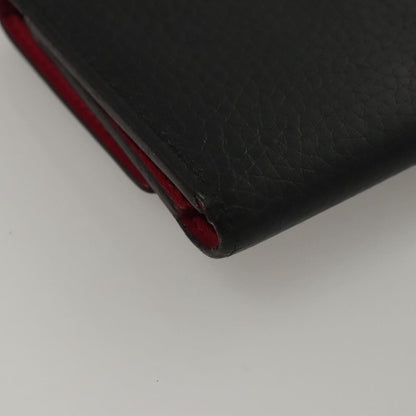 Louis Vuitton Capucines Compact wallet Leather, BLACK, LEATHER, Wallets
