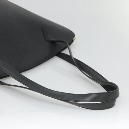 Louis Vuitton Saint Jacques Handbag Epi Leather, BLACK, LEATHER, Shoulder bag