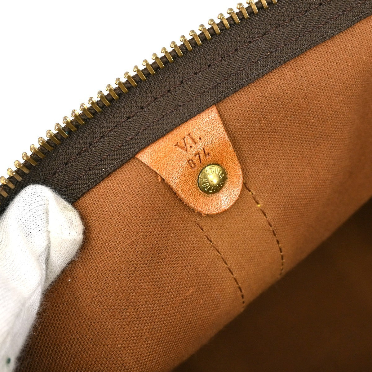 Louis Vuitton Keepall Bag Monogram Canvas, BROWN, CANVAS, Travel bag