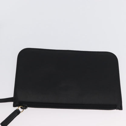 Gucci Vintage Bamboo Hobo Leather, BLACK, LEATHER, Tote bag
