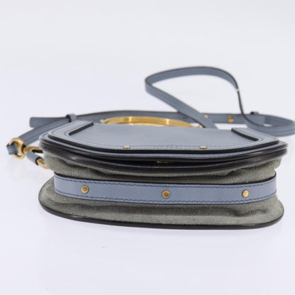 Chloe Nile Crossbody Bag Leather, BLUE, LEATHER, Crossbody bag