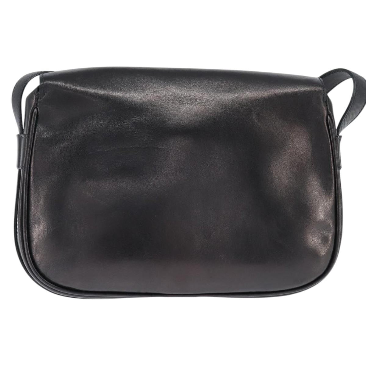 Celine Vintage Triomphe Shoulder Bag Leather, BROWN, LEATHER, Shoulder bag