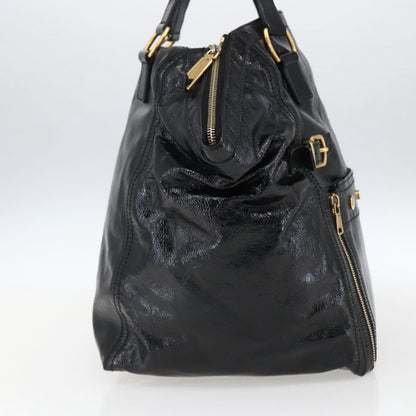 Saint Laurent Downtown Handbag Patent, BLACK, PATENT_LEATHER, Tote bag