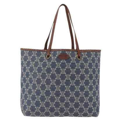 Celine Vintage Macadam Tote bag Canvas, BLUE, CANVAS, Tote bag