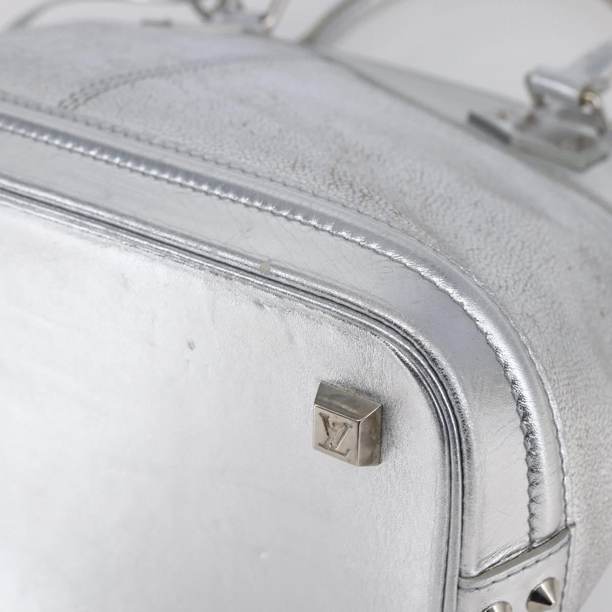 Louis Vuitton Suhali Lockit Handbag Leather, SILVER, LEATHER, Handbag