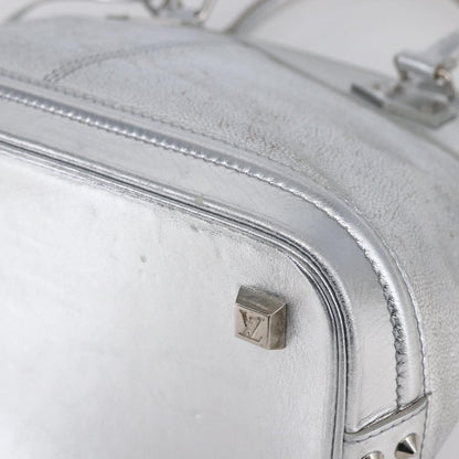 Louis Vuitton Suhali Lockit Handbag Leather, SILVER, LEATHER, Handbag