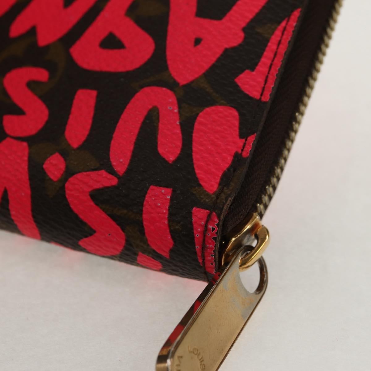 Louis Vuitton Zippy Wallet NM Monogram Graffiti, PINK, CANVAS, Wallets