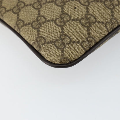 Gucci Flat Messenger Bag GG Canvas, BEIGE, CANVAS, Shoulder bag