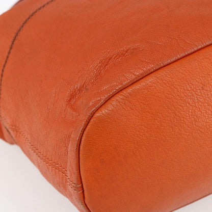 Givenchy Nightingale Satchel Leather, ORANGE, LEATHER, Handbag