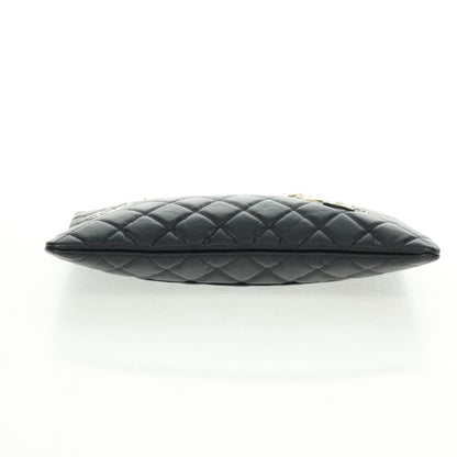 Chanel Lucky Charms Reissue 2.55 O Case Clutch Quilted Aged Calfskin, Black, Leather, Clutch