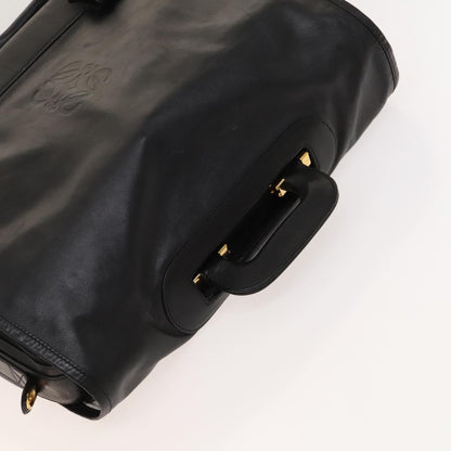 Loewe Anagram Business Leather, BLACK, LEATHER, Briefcase