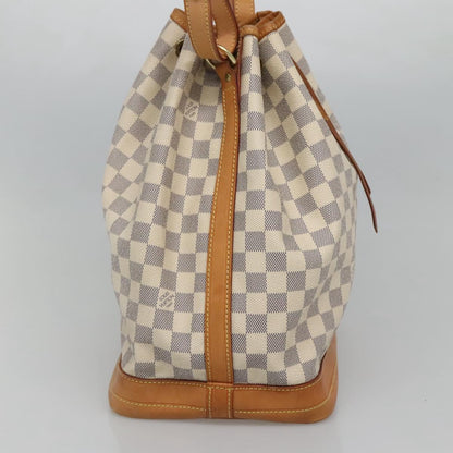 Louis Vuitton Noe Handbag Damier, WHITE, CANVAS, Handbag
