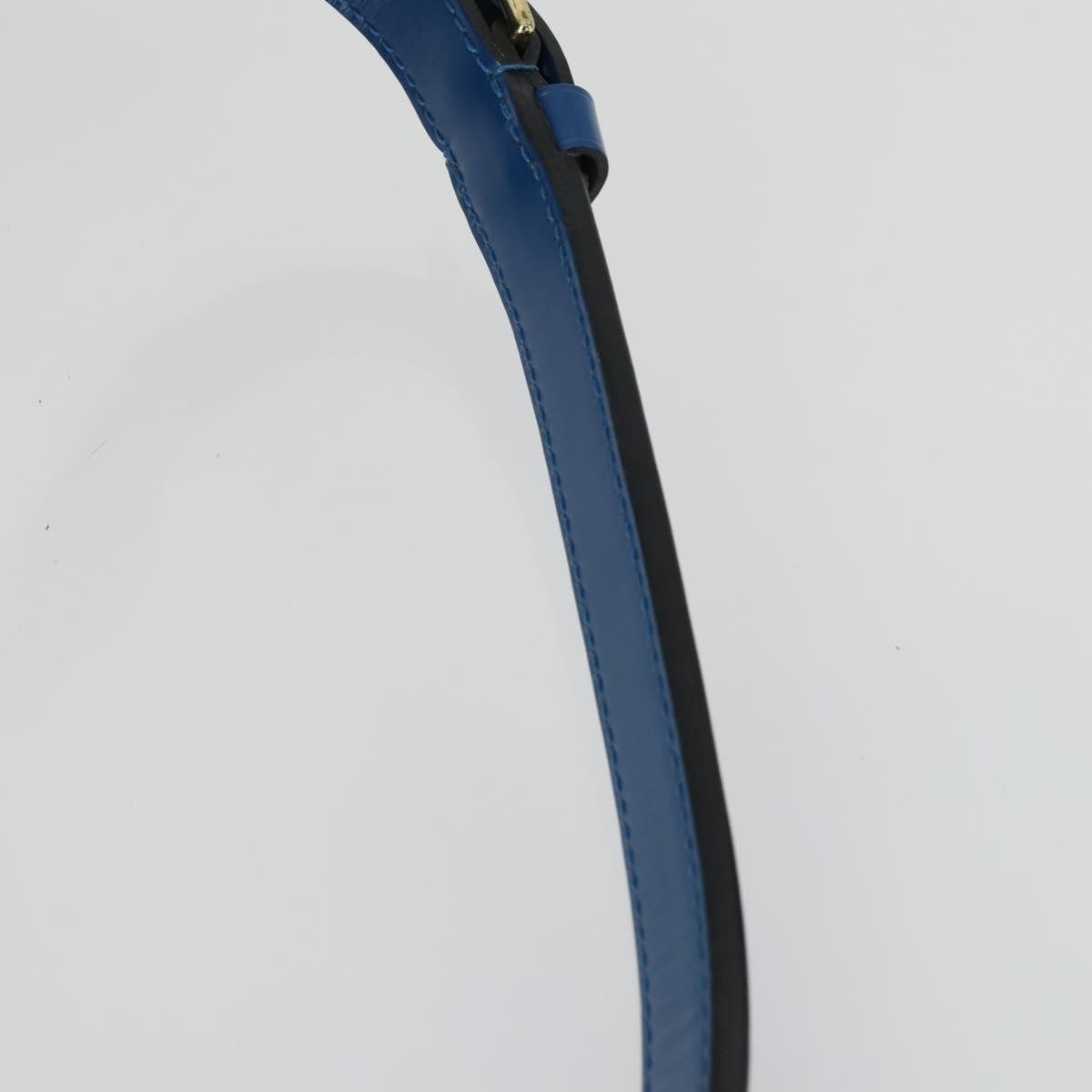 Louis Vuitton Petit Noe Handbag Epi Leather, BLUE, LEATHER, Shoulder bag