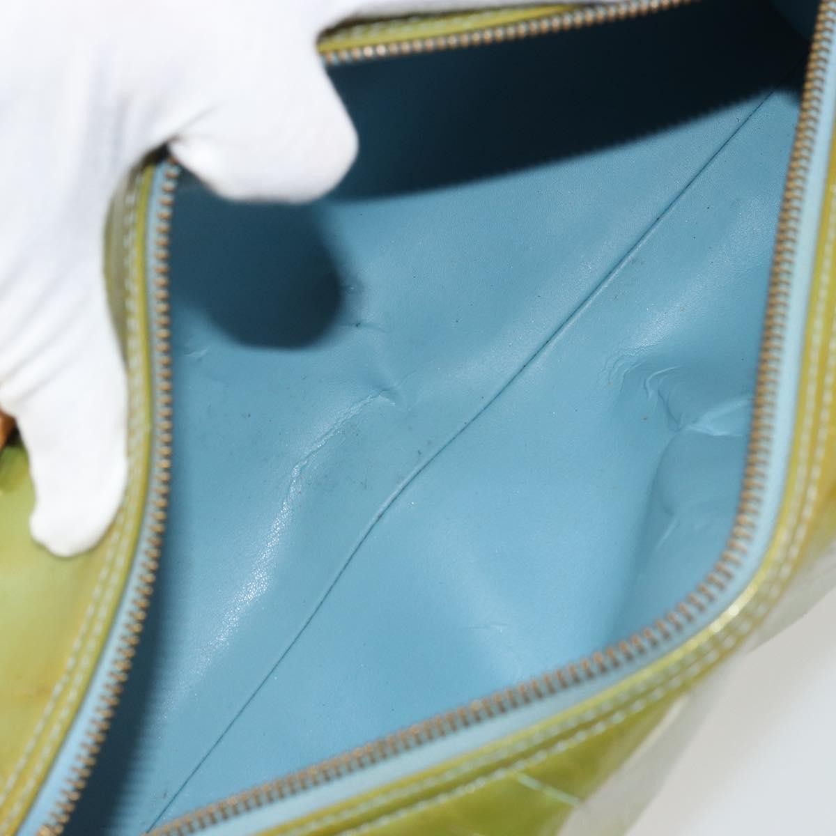 Louis Vuitton Bedford Handbag Monogram Vernis, Green, Patent Leather, Handbag