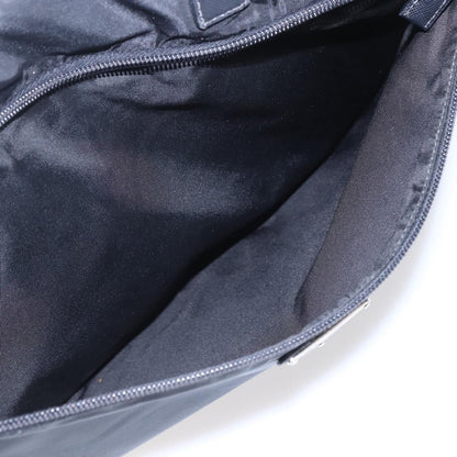 Prada Convertible Front Zip Briefcase Tessuto with Saffiano Leather, Black, Nylon, Briefcase