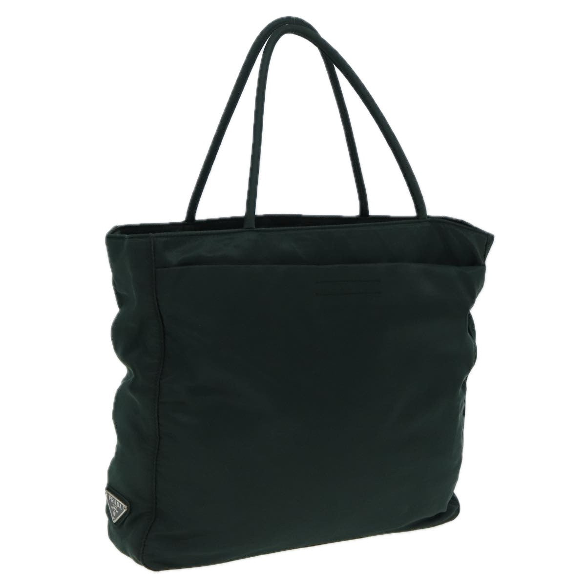 Prada Vintage Zip Tote Tessuto, KHAKI, NYLON, Tote bag