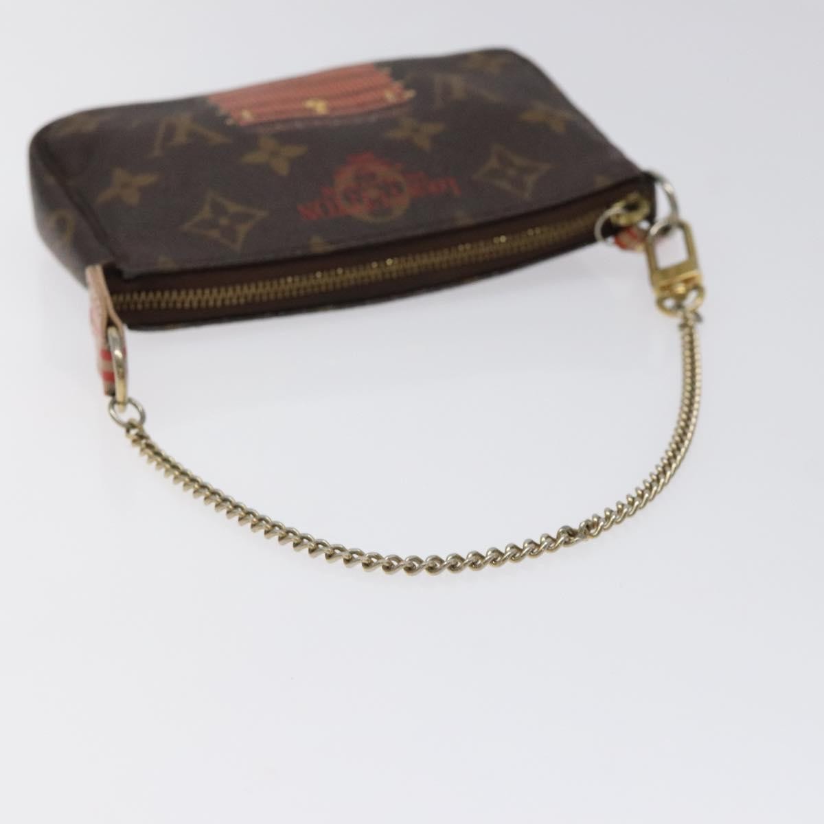 Louis Vuitton Pochette Accessoires Limited Edition Monogram Trunk, BROWN, CANVAS, Clutche & pouche