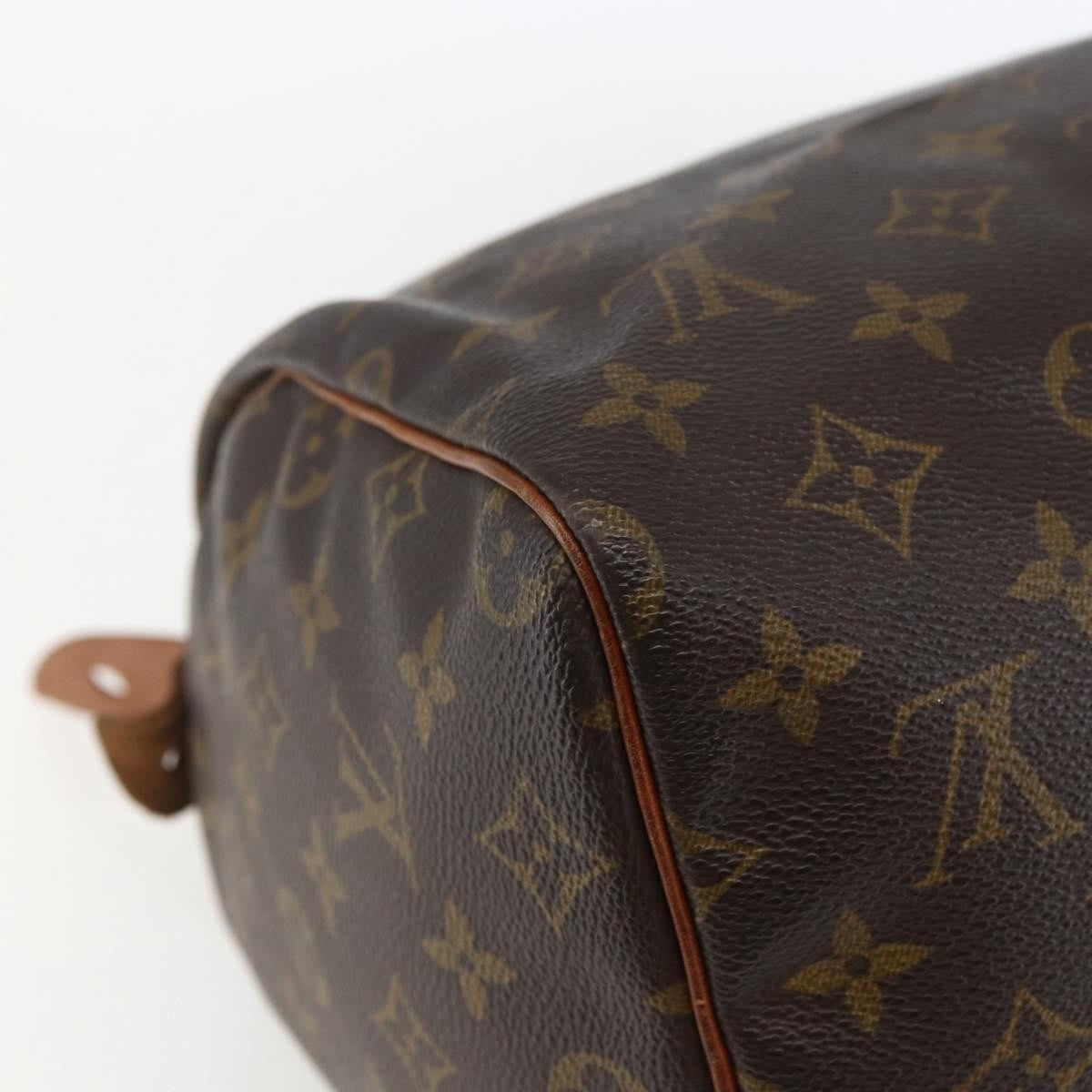 Louis Vuitton Speedy Handbag Monogram Canvas, BROWN, CANVAS, Handbag