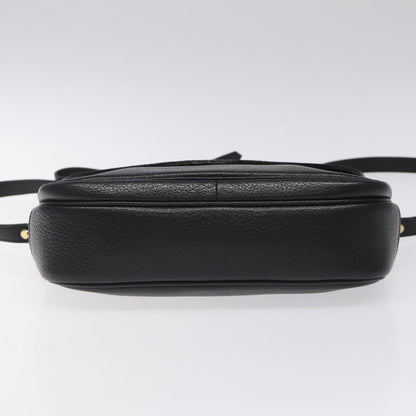 Burberry Flap Shoulder Bag Leather, BLACK, LEATHER, Shoulder bag