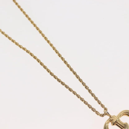 Christian Dior CD Pendant Necklace Metal, GOLD, METAL, Necklace