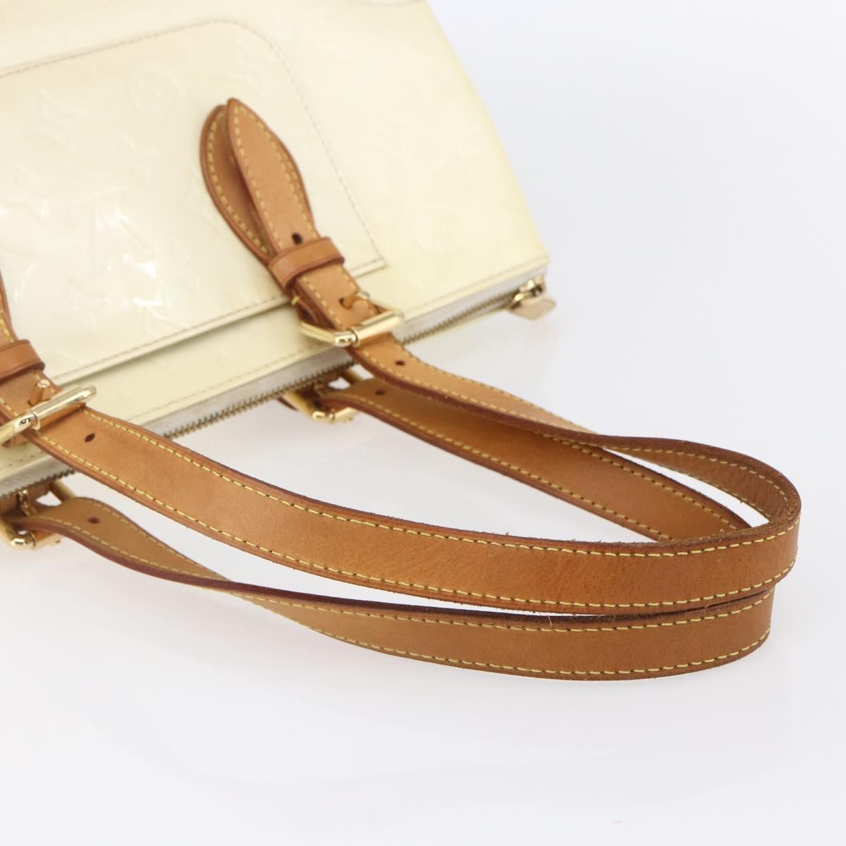 Louis Vuitton Rosewood Avenue Handbag Monogram Vernis, BEIGE, PATENT_LEATHER, Shoulder bag