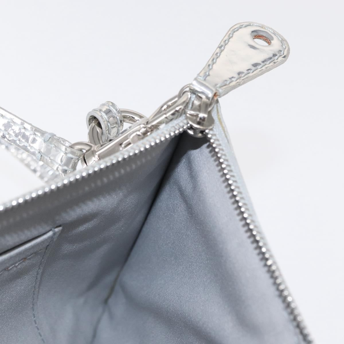 Louis Vuitton Pochette Clutch Monogram Miroir PVC, SILVER, PATENT_LEATHER, Clutche & pouche