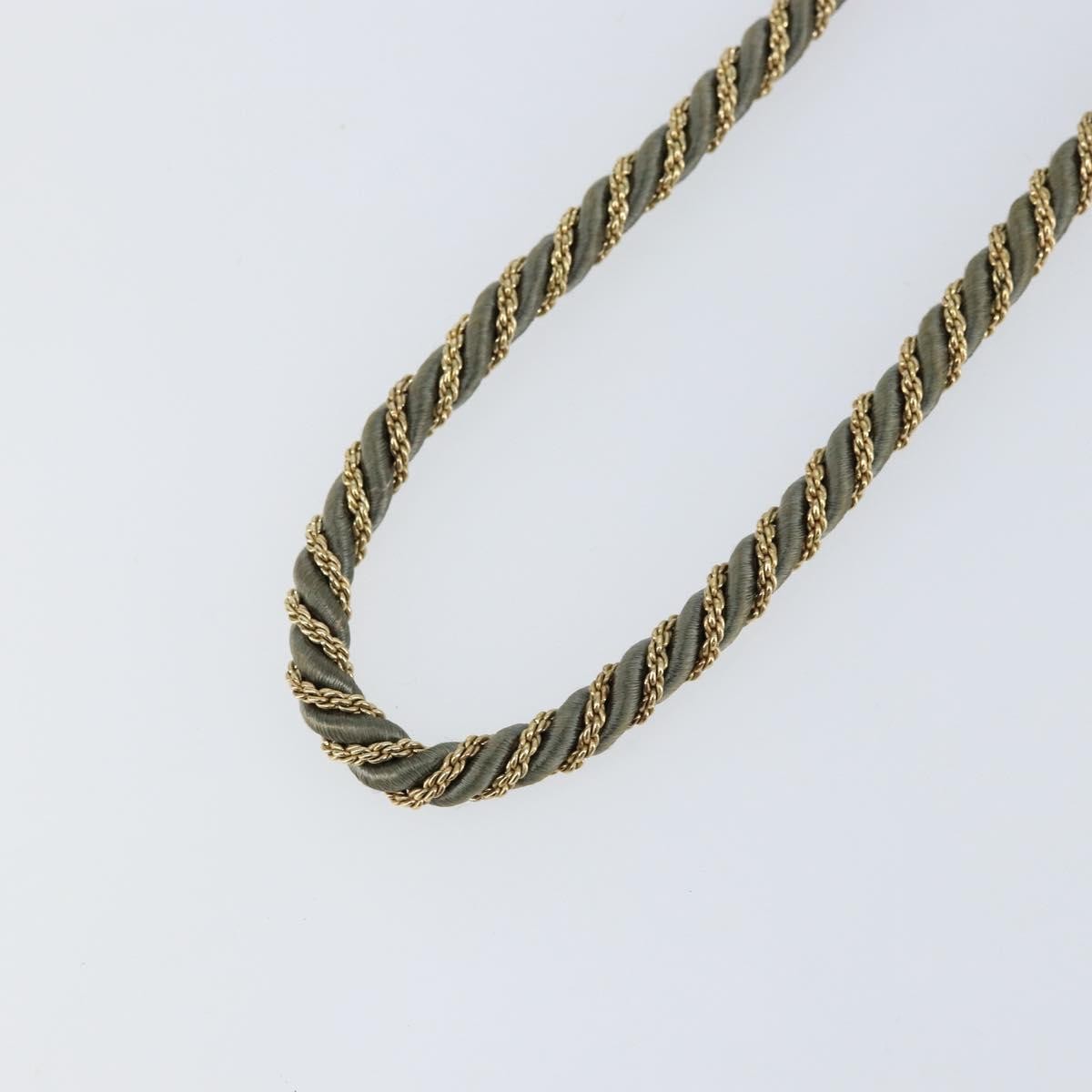 Christian Dior CD Logo necklace Metal, GRAY, METAL, Necklace