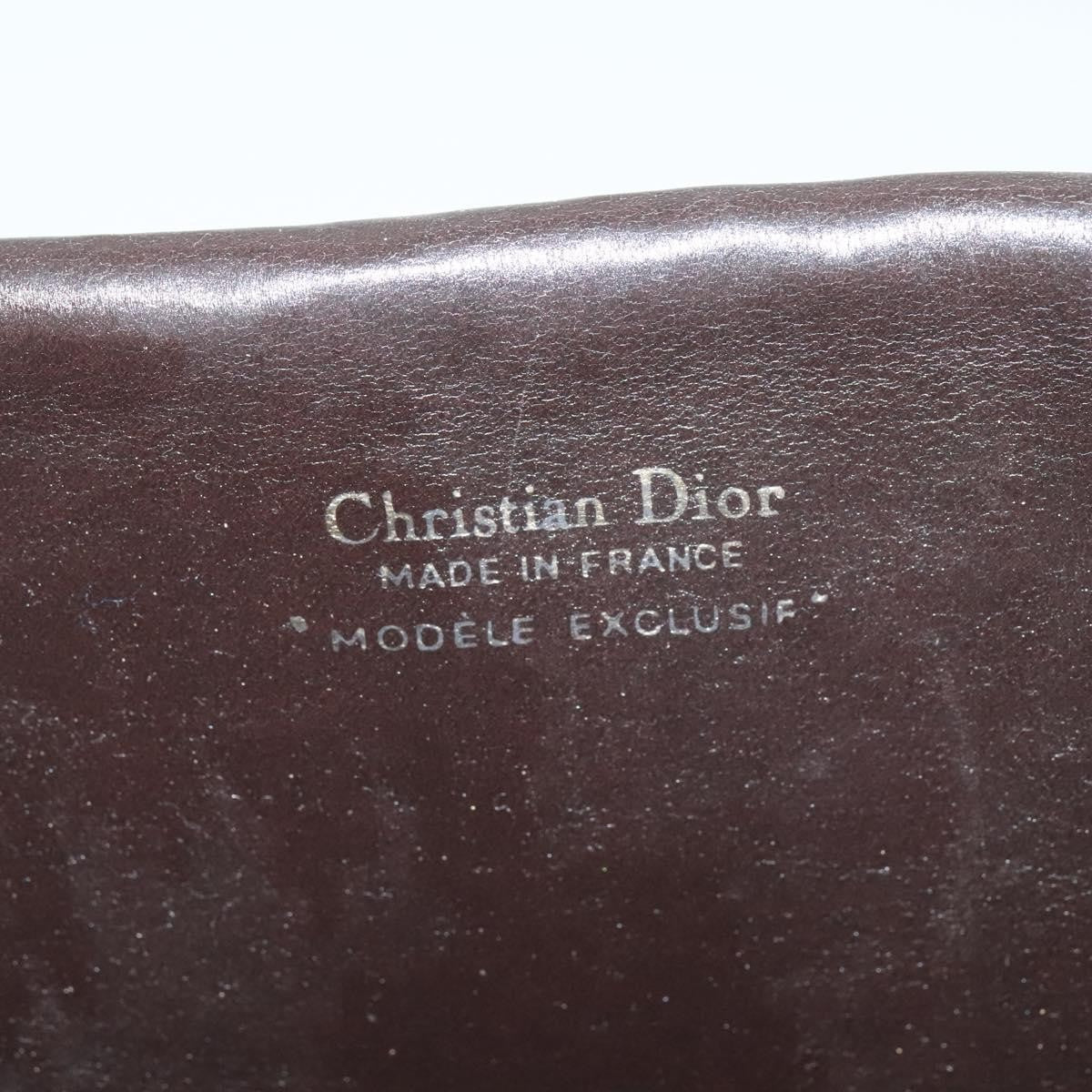 Christian Dior Vintage Trotter Flap Shoulder Bag Canvas, BROWN, CANVAS, Shoulder bag