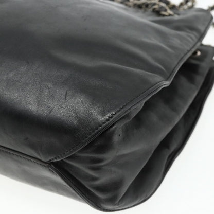 Chanel Vintage CC Shoulder Bag Lambskin, Black, Leather, Shoulder Bag