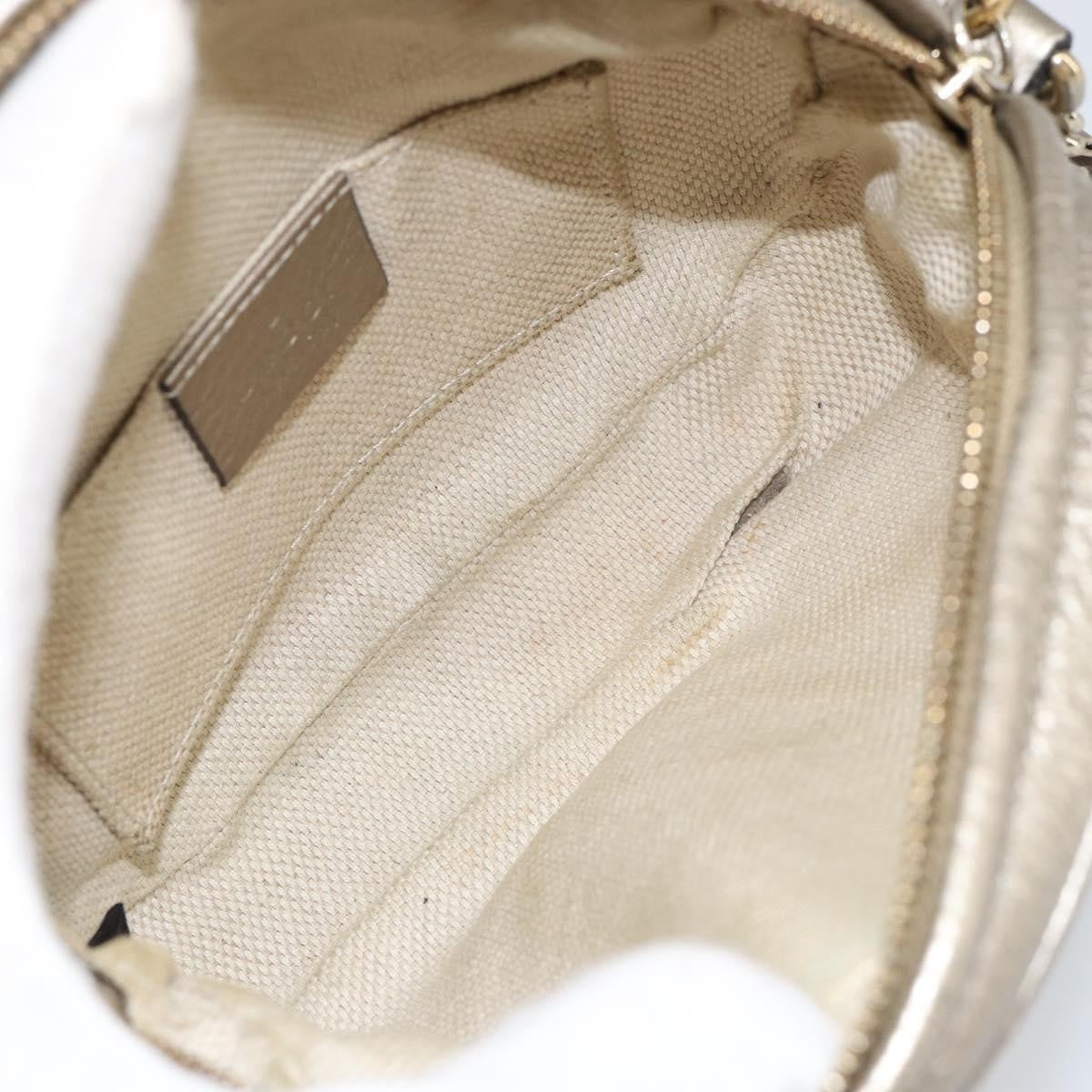 Gucci Soho Chain Bag Leather, GOLD, LEATHER, Shoulder bag