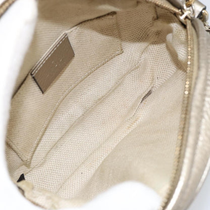 Gucci Soho Chain Bag Leather, GOLD, LEATHER, Shoulder bag