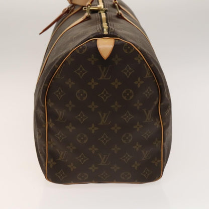 Louis Vuitton Keepall Bag Monogram Canvas, BROWN, CANVAS, Travel bag