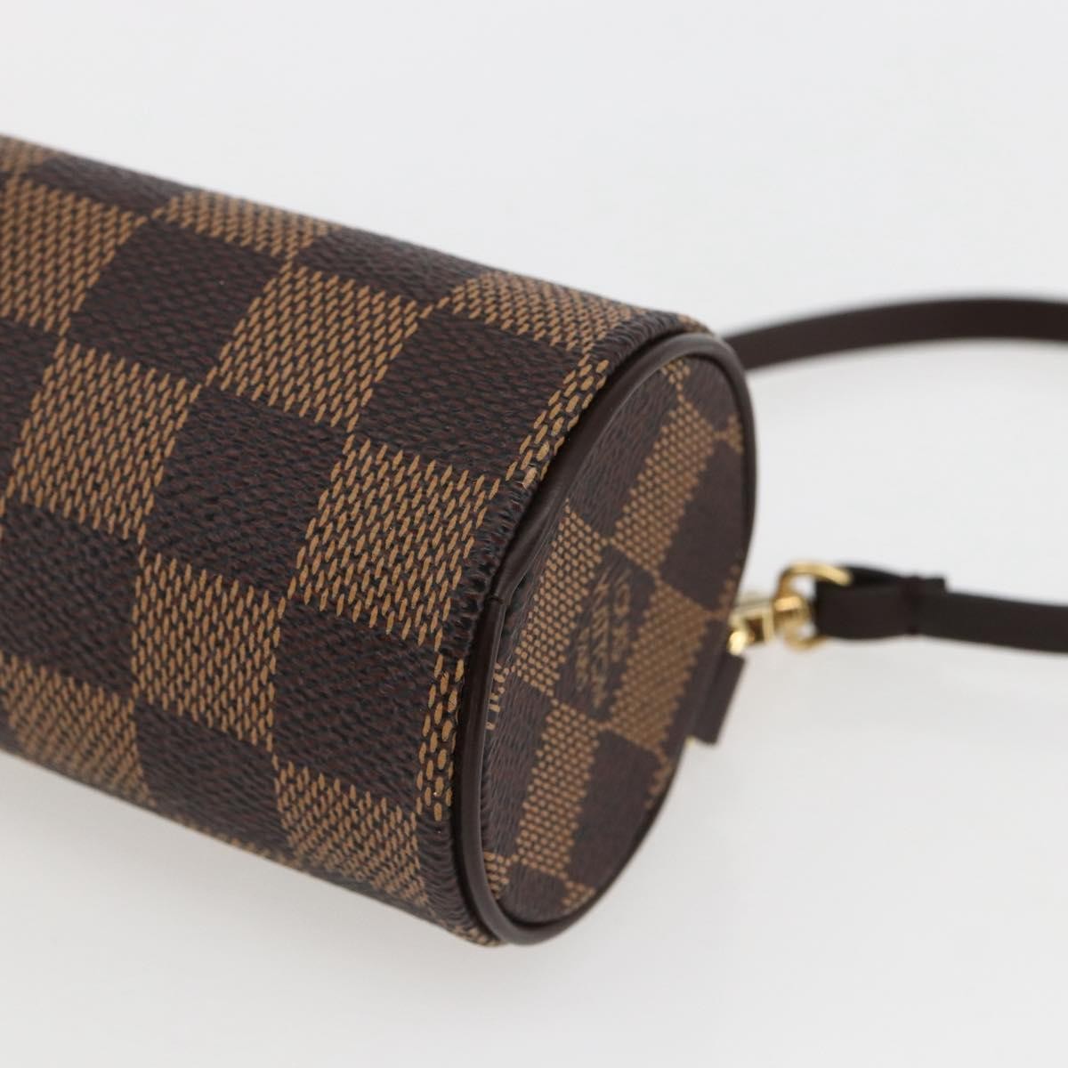 Louis Vuitton Papillon Pochette Damier, Brown, Canvas, Clutch
