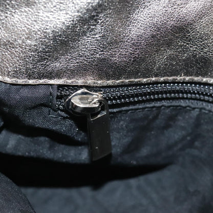 Salvatore Ferragamo Gancini Shoulder Bag Leather, GOLD, LEATHER, Shoulder bag