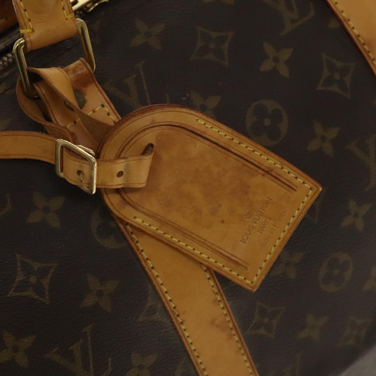Louis Vuitton Keepall Bag Monogram Canvas, BROWN, CANVAS, Travel bag
