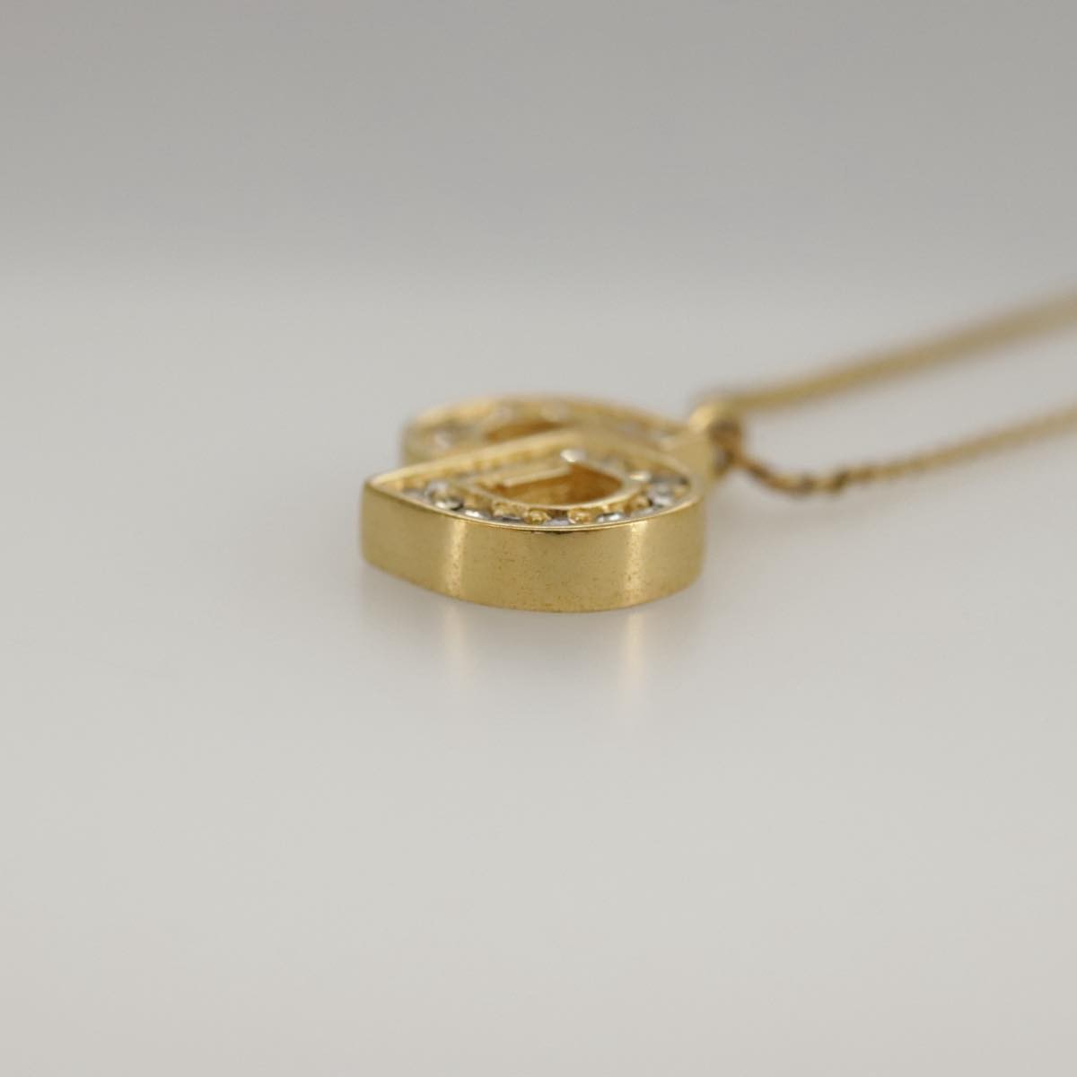 Christian Dior CD Pendant Necklace Gold-plated, GOLD, GOLD_PLATED, Necklace