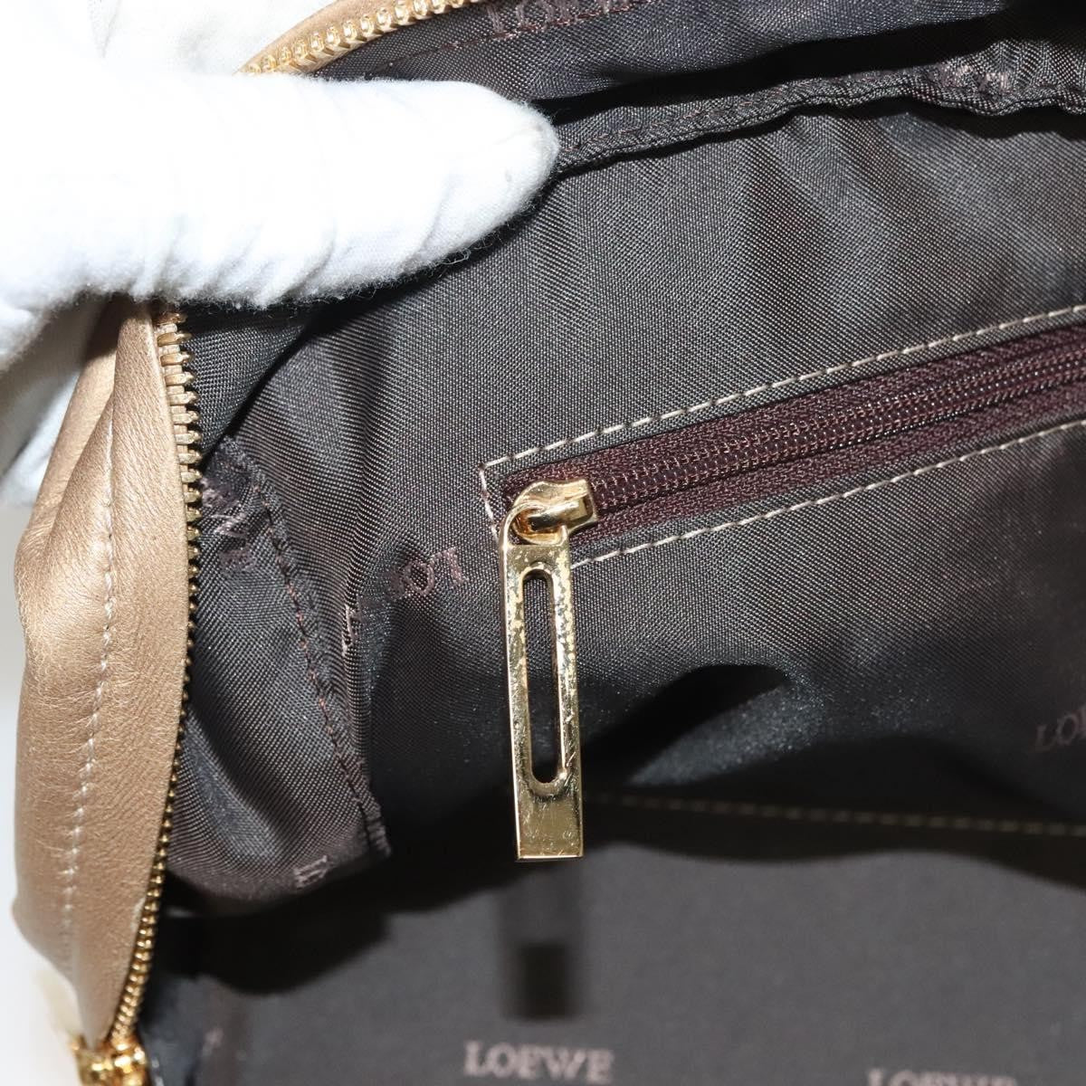 Loewe Amazona Bag Leather, GOLD, LEATHER, Handbag