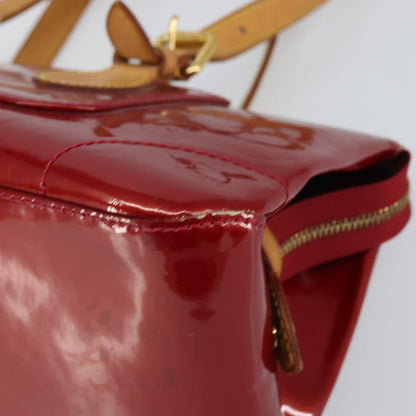 Louis Vuitton Rosewood Avenue Handbag Monogram Vernis, RED, PATENT_LEATHER, Handbag
