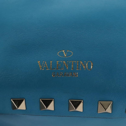 Valentino Garavani Rockstud Tote Soft Leather, BLUE, LEATHER, Tote bag