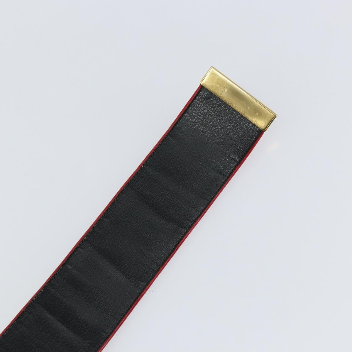 Chanel Square Buckle Belt Leather, RED, LEATHER, Belts