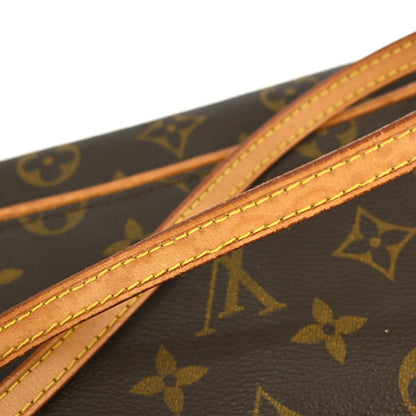Louis Vuitton Twin Handbag Monogram Canvas, BROWN, CANVAS, Clutche & pouche