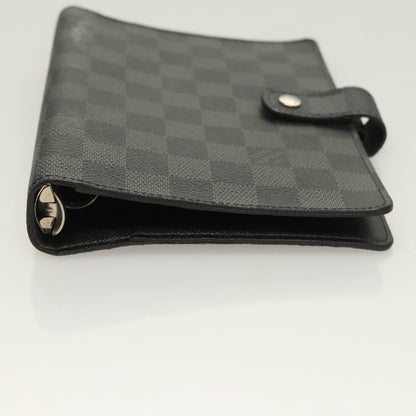 Louis Vuitton Agenda Cover Damier Azur, BLACK, CANVAS, Toiletry Case