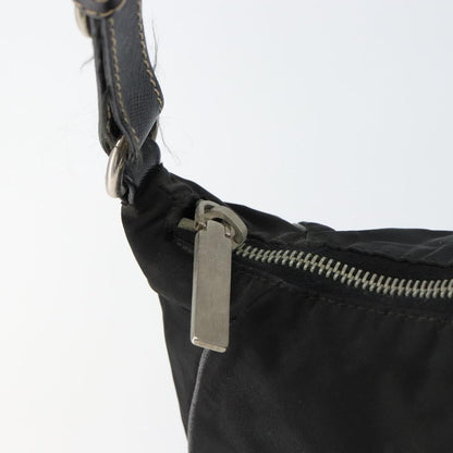 Prada Vintage Shoulder Bag Tessuto, BLACK, NYLON, Shoulder bag
