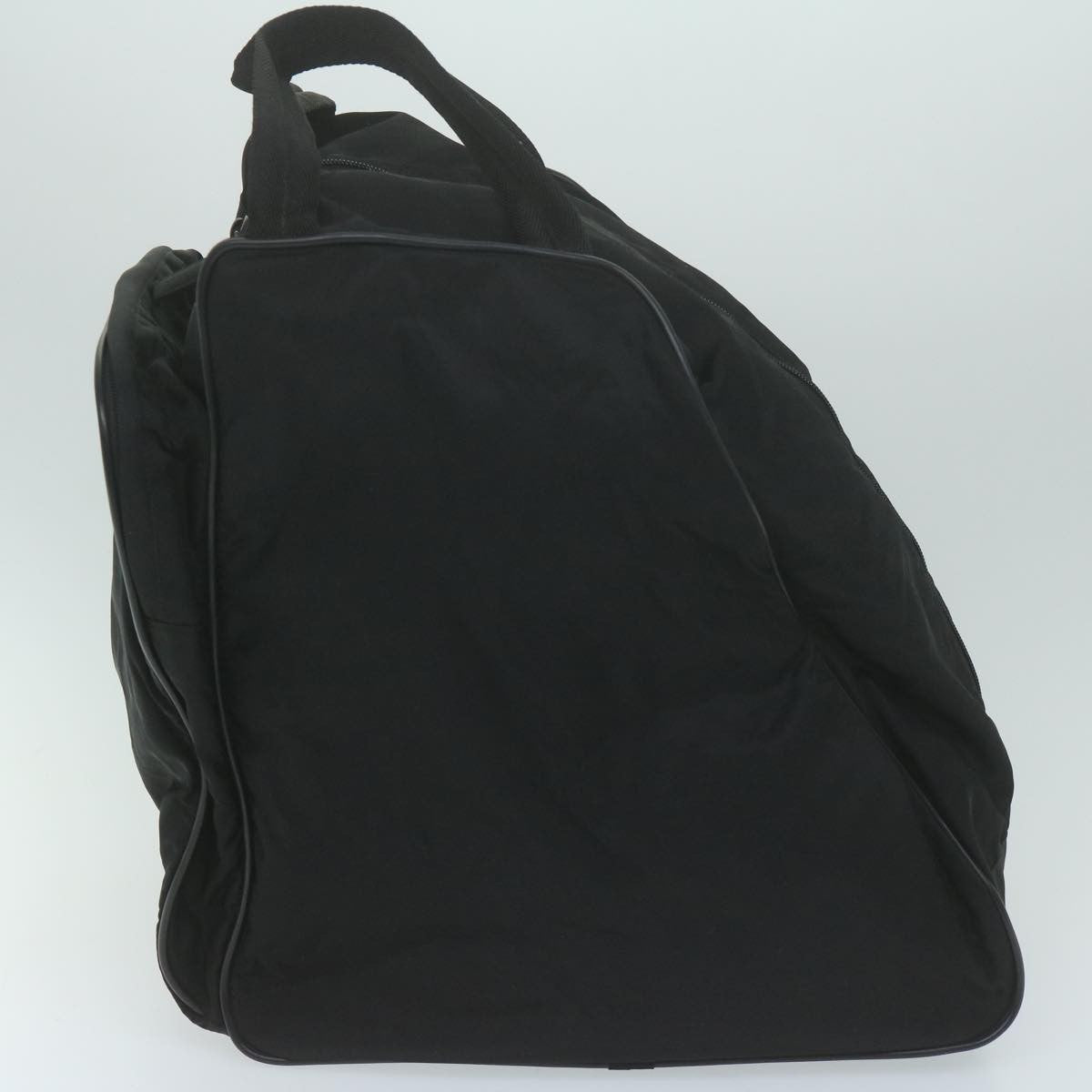 Prada Vintage Zip Handbag Tessuto, BLACK, NYLON, Handbag
