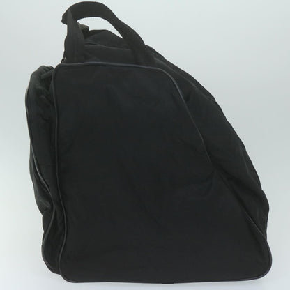Prada Vintage Zip Handbag Tessuto, BLACK, NYLON, Handbag
