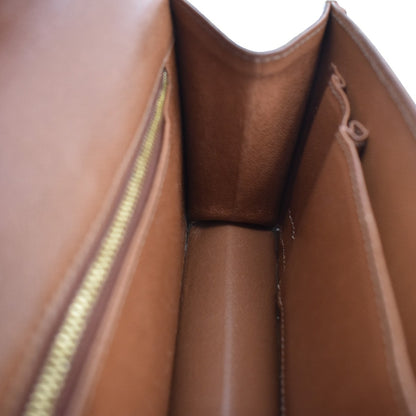 Louis Vuitton Dame Pochette Monogram Canvas, BROWN, CANVAS, Clutche & pouche