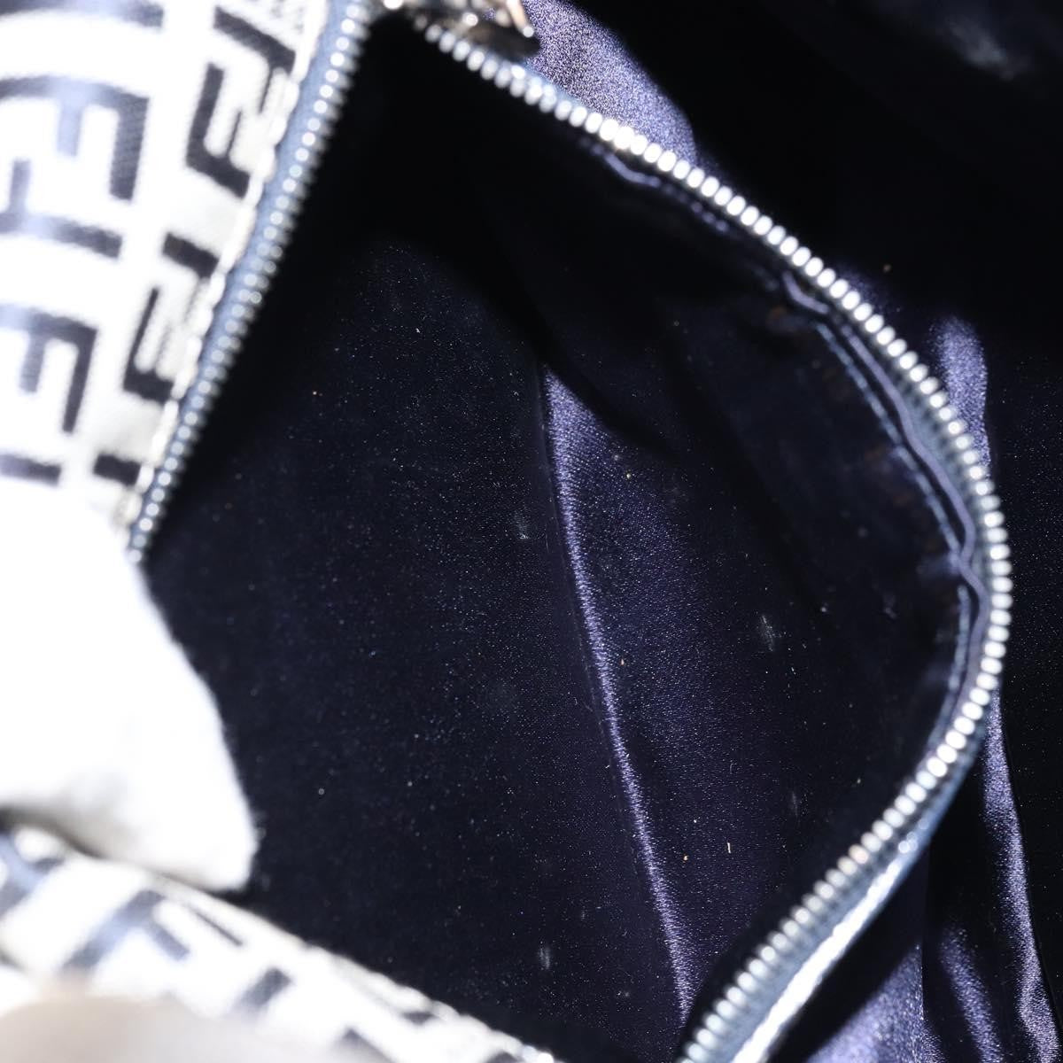 Fendi Mamma Baguette Shoulder Bag Canvas, NAVY, CANVAS, Shoulder bag