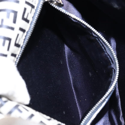 Fendi Mamma Baguette Shoulder Bag Canvas, NAVY, CANVAS, Shoulder bag